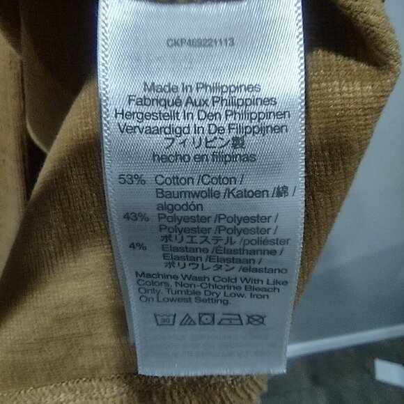 Madewell Women's Tan Flutter Sleeve Faux Wrap Mini Dress - Picture 6 of 9